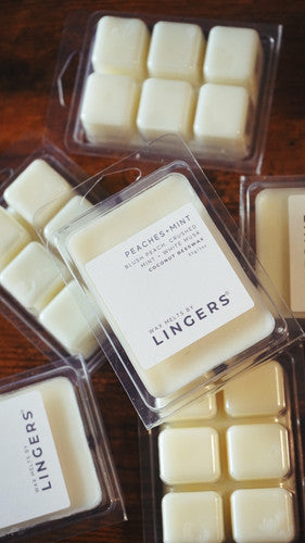 Peaches + Mint Wax Melts | LINGERS Candles